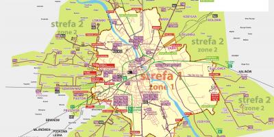Harta Varșovia autobuz 