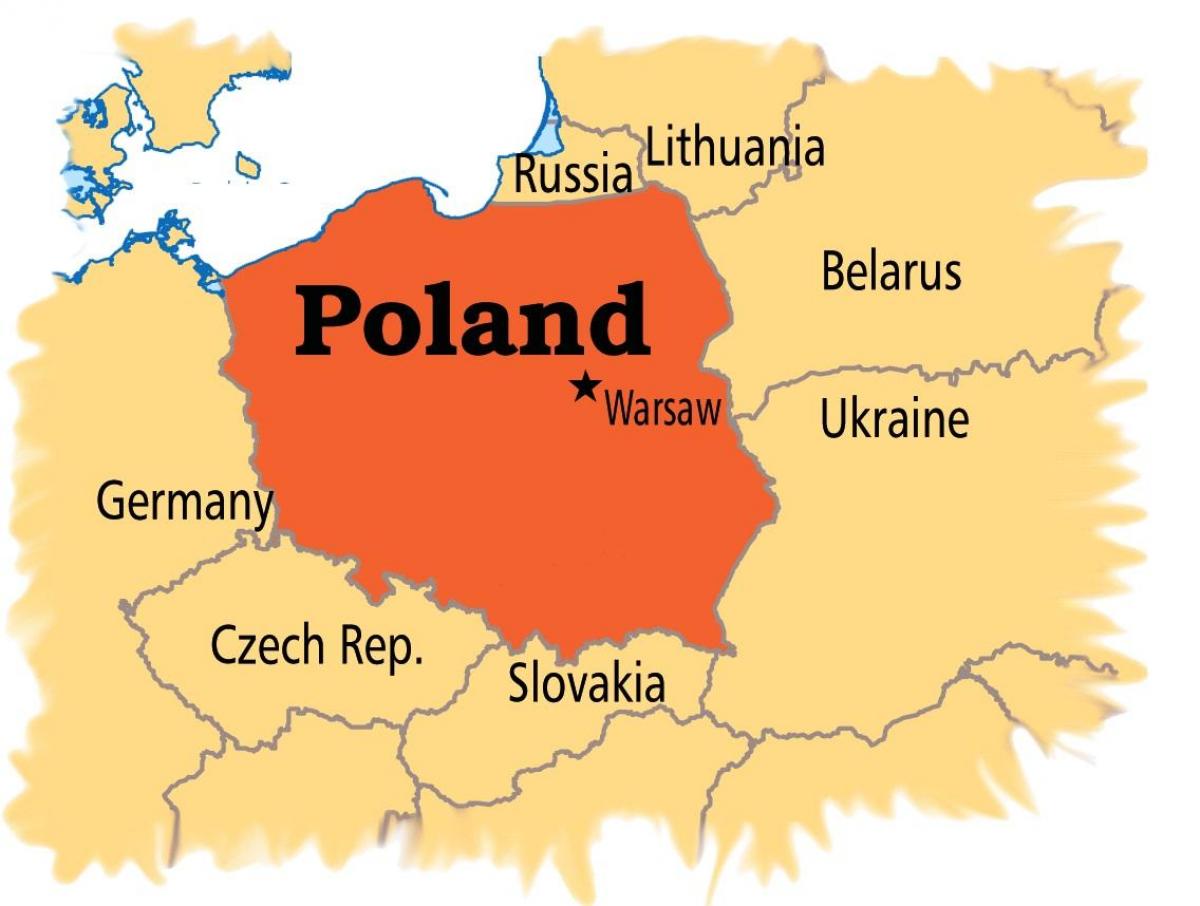 polonia capital hartă