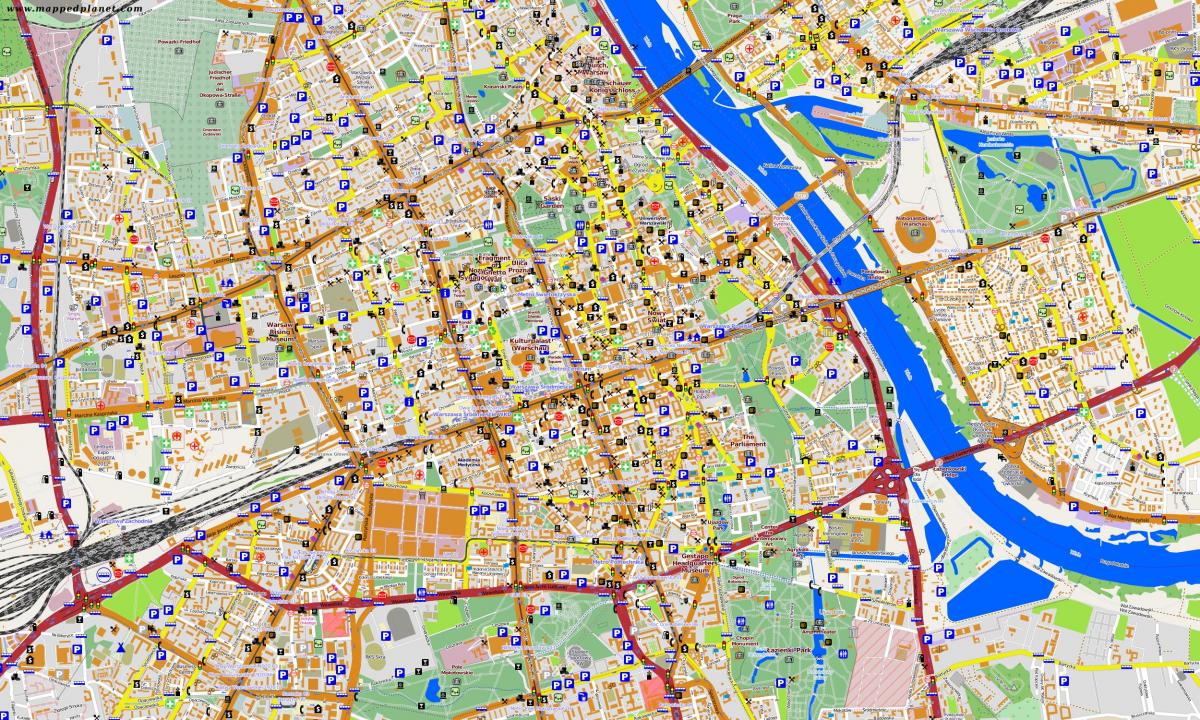 Harta Varșovia offline 