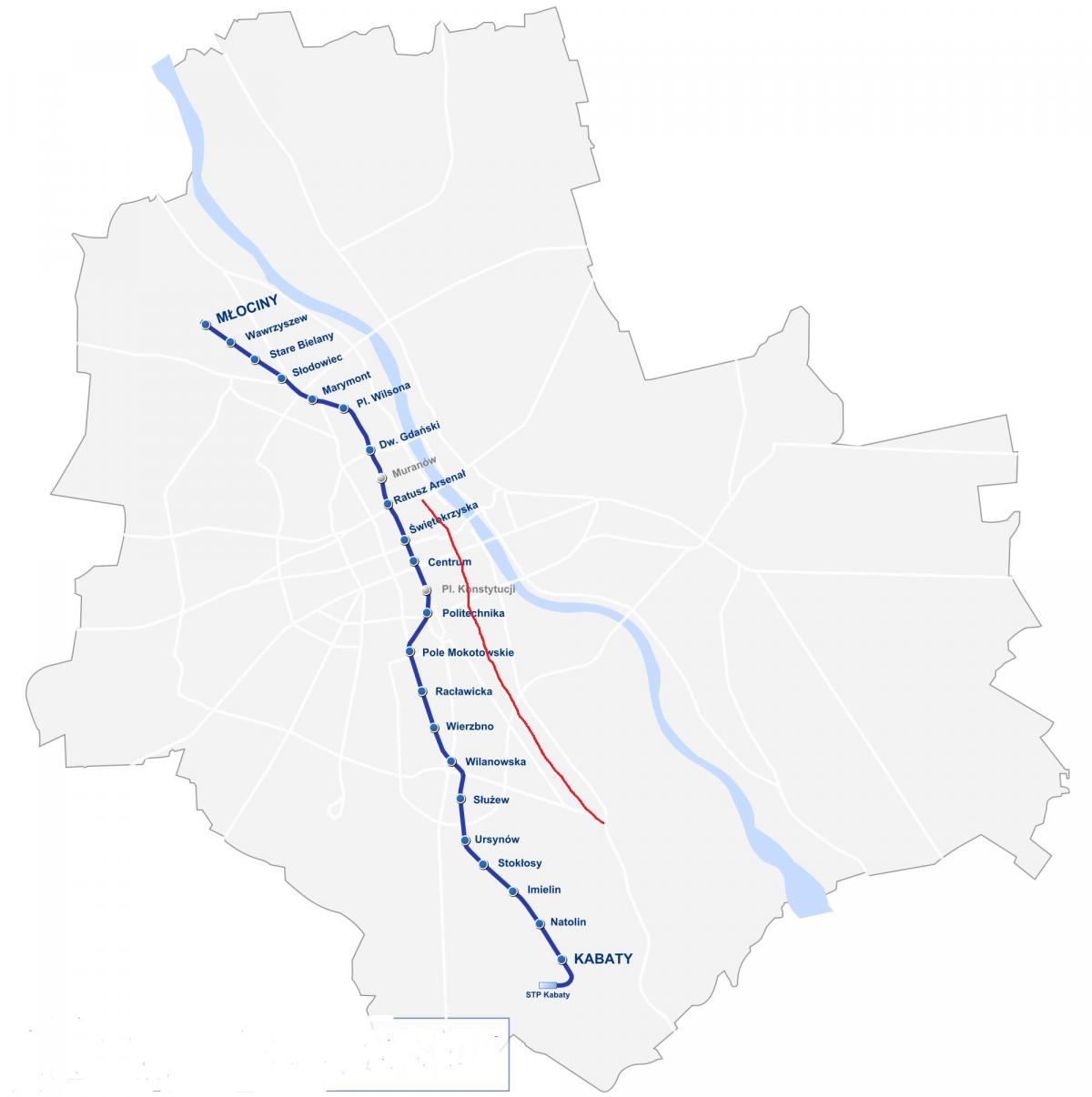 Harta Varșovia royal route 