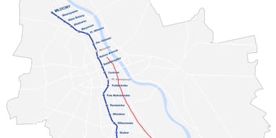 Harta Varșovia royal route 