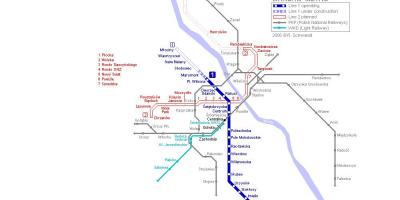 Varșovia hartă de metrou
