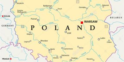 Varșovia localizare pe harta lumii