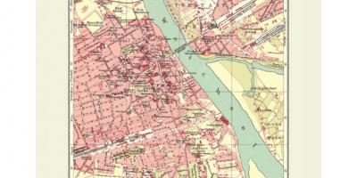 Orașul vechi din Varșovia arată hartă